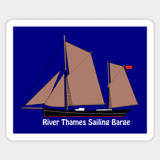 River Thames Sailing Barge Sticker